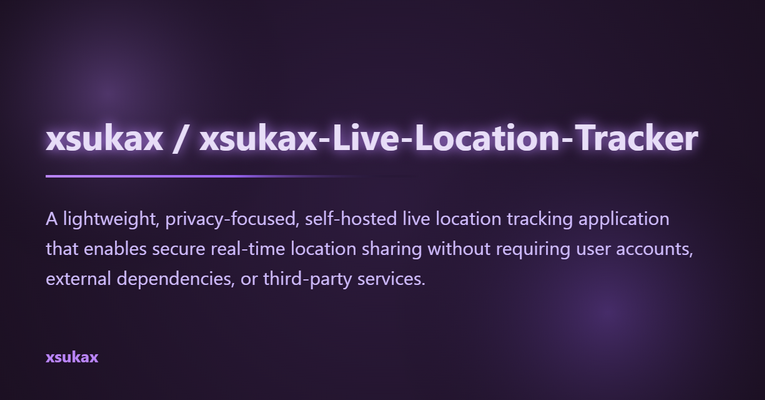 xsukax Live Location Tracker