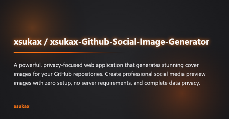 xsukax GitHub Social Image Generator