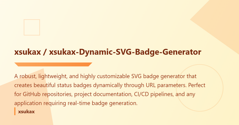 xsukax Dynamic SVG Badge Generator