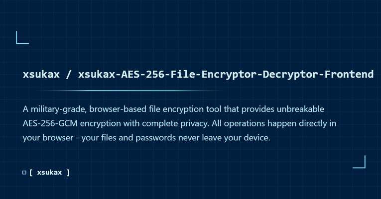 xsukax AES-256 File Encryptor/Decryptor