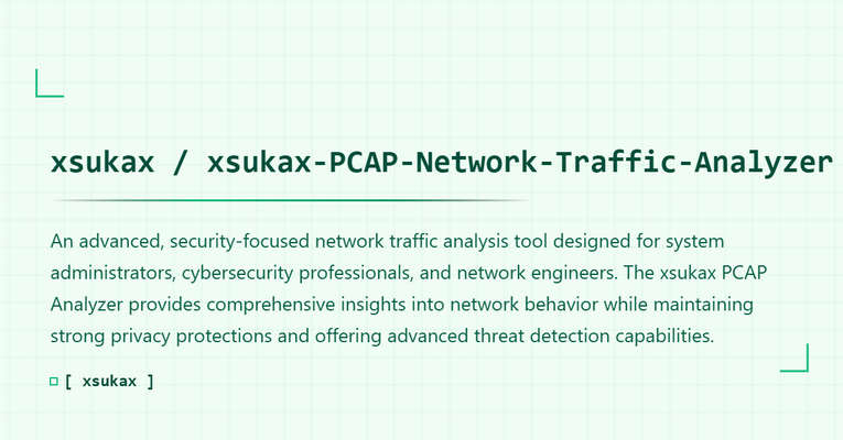 xsukax PCAP Network Traffic Analyzer