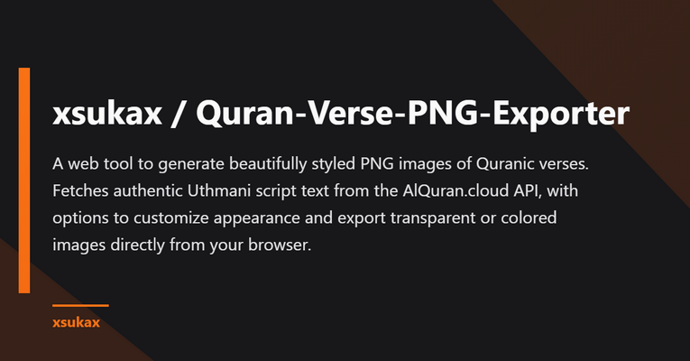 Quran Verse PNG Exporter