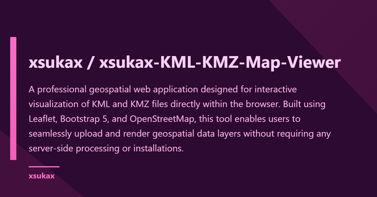 xsukax KML/KMZ Map Viewer