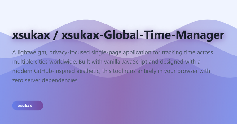 xsukax Global Time Manager